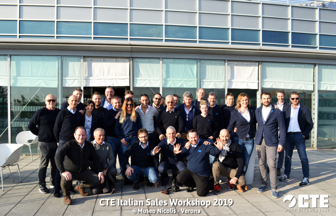 CTE SALES WORKSHOP PER LA FORZA VENDITE ITALIA - Sollevare - CTE dealer meeting - Aziende News Piattaforme aeree