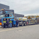 Asso di modularità Faymonville per il trasporto di veicoli ferroviari