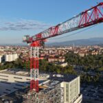 Installazione complessa di gru Potain per la ristrutturazione dell’ospedale Borgo Roma a Verona