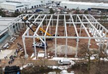 Tadano, procede a pieno ritmo la costruzione del nuovo centro ricambi in Germania