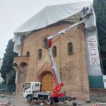 Multitel MX 210 al lavoro nel restauro della Chiesa del Crocifisso a Bologna