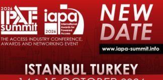 IPAF rinvia a ottobre il Summit e gli IAPAs 2026 di Istanbul