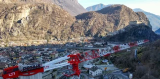Potain MDT 269 per l’ammodernamento della centrale idroelettrica di Hone