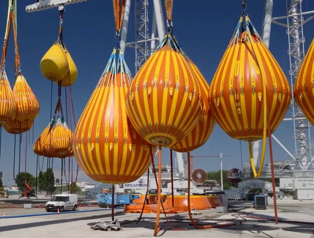 Cimolai test carico gru Goliath